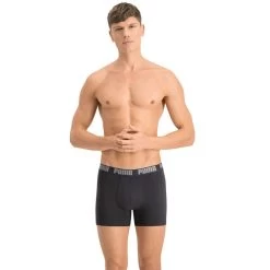 PUMA 2-pack Boxers Basic Grijs & Zwart II