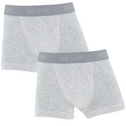 Ten Cate Jongens Basic 2-pack Boxers Grijs