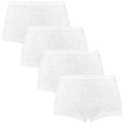 Ten Cate Dames Basics 4-pack Shorts Wit