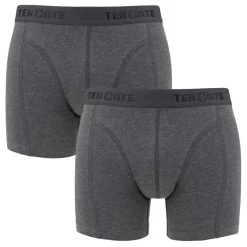 Ten Cate Basics 2-pack Boxers Antraciet Grijs
