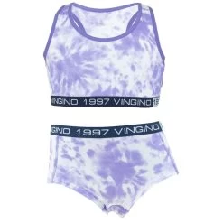 Vingino Meisjes 2-pack Bralette & Hipster Set Tie Dye Paars