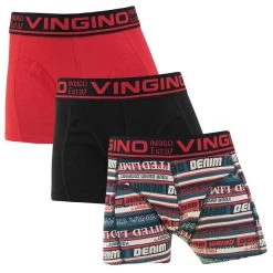 Vingino Jongens 3-pack Boxers Vingino Stripe Multi