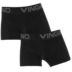 Vingino Jongens 2-pack Boxers Zwart