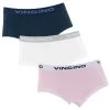 Vingino Meisjes 3-pack Hipsters Roze / Wit / Blauw