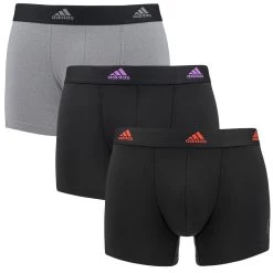 Adidas 3-pack Microfiber Boxers Active Flex Eco Zwart & Grijs