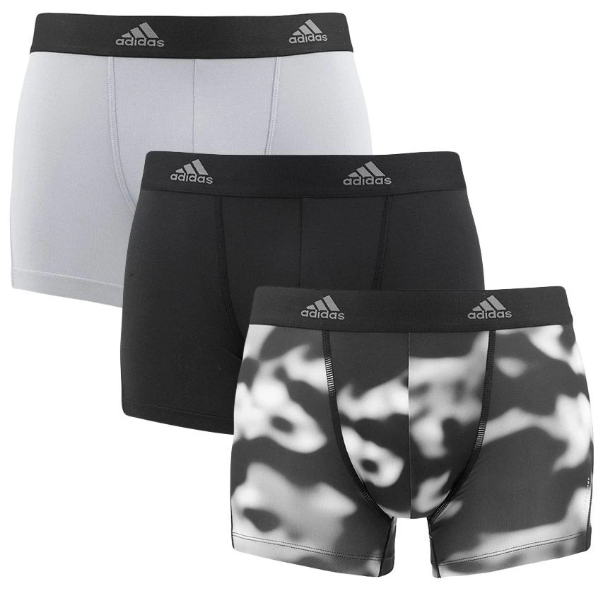 Adidas 3-pack Microfiber Boxers Active Flex Eco Zwart 3 Adidas 3-pack Microfiber Boxers Active Flex Eco Zwart