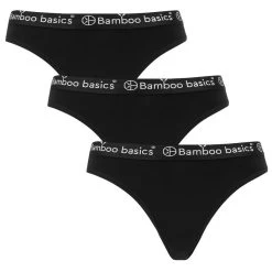 Bamboo Basics Dames 3-pack Slips Yara Zwart