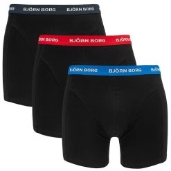 BJØRN BORG Björn Borg Cotton Stretch 3-pack Boxers Combi Zwart