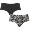 BJØRN BORG Björn Borg Dames Performance 2-pack Microfiber Hipsters Leopard Multi