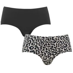 BJØRN BORG Björn Borg Dames Performance 2-pack Microfiber Hipsters Leopard Multi