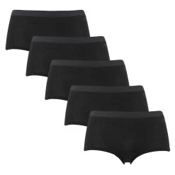 BJØRN BORG Björn Borg Dames Cotton Stretch 5-pack Mini Boxershorts Basic Zwart