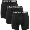BJØRN BORG Björn Borg Performance 3-pack Boxers Basic Zwart