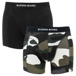 BJØRN BORG Björn Borg Premium Cotton Stretch 2-pack Boxers Camo Multi