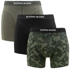 BJØRN BORG Björn Borg Premium Cotton Stretch 3-pack Boxers Camouflage Multi