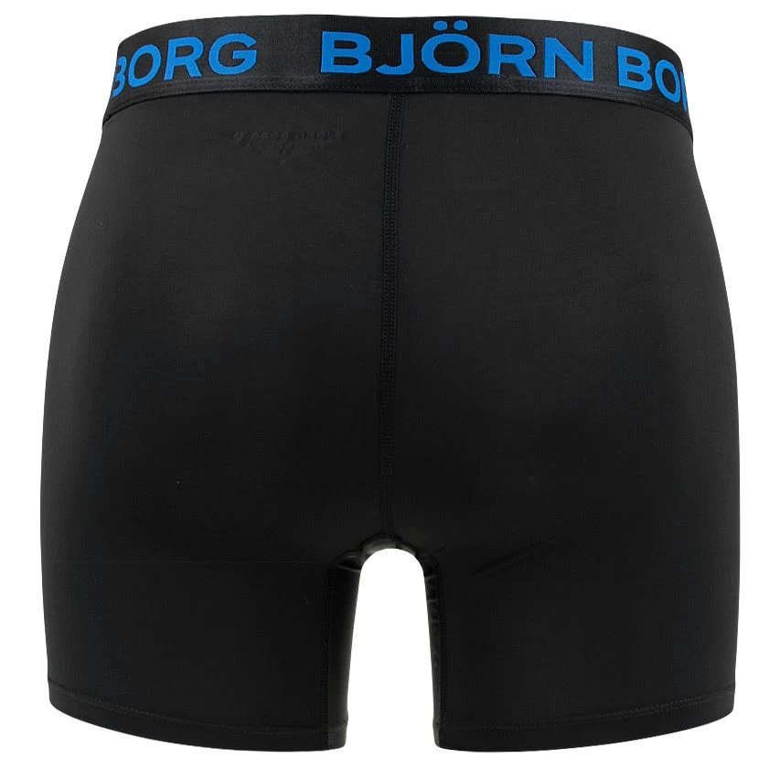 BJØRN BORG Björn Borg Performance 5-pack Boxers Leafs Blauw & Zwart 7 BJØRN BORG Björn Borg Performance 5-pack Boxers Leafs Blauw & Zwart - Afbeelding 5