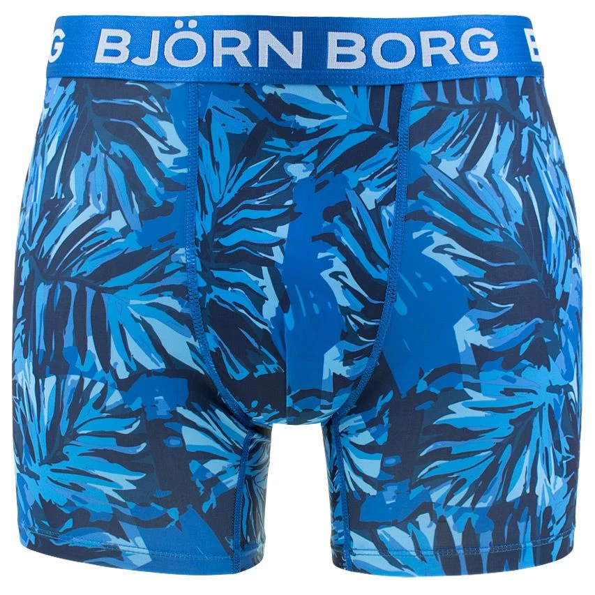 BJØRN BORG Björn Borg Performance 5-pack Boxers Leafs Blauw & Zwart 4 BJØRN BORG Björn Borg Performance 5-pack Boxers Leafs Blauw & Zwart - Afbeelding 2