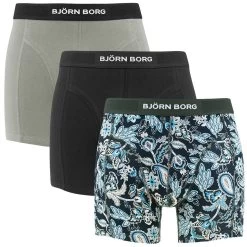 BJØRN BORG Björn Borg Premium Cotton Stretch 3-pack Boxers Basic Flower Multi