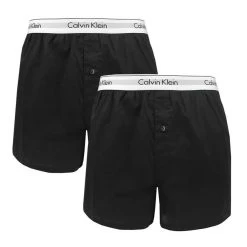 Calvin Klein 2-pack Wijde Boxershorts Zwart II