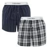 Calvin Klein 2-pack Wijde Boxershorts Stripe & Plaid Multi