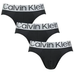 Calvin Klein Reconsidered Steel 3-pack Microfiber Herenslips Zwart