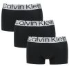 Calvin Klein Reconsidered Steel 3-pack Microfiber Lowrise Boxer Trunks Zwart