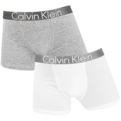 Calvin Klein Jongens 2-pack Boxers Wit & Grijs