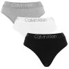Calvin Klein Dames 3-pack High Waist Strings Zwart / Wit / Grijs