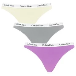 Calvin Klein Dames 3-pack Strings Plus Size Basic Multi