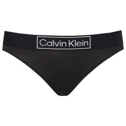 Calvin Klein Dames Reimagined Heritage Unlined String Logo Zwart