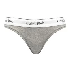 Calvin Klein Dames Plus Size String Grijs