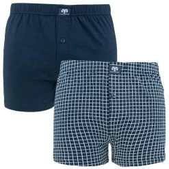 CECEBA 2-pack Wijde Boxershorts Print Blauw II
