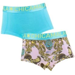 Chicamala Meisjes 2-pack Boxershorts Chicken Multi
