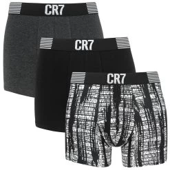 CR7 3-pack Boxers AOP Zwart