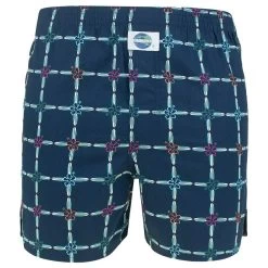 DEAL Wijde Boxershort Hawaii Board Blauw