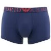 Emporio Armani Microfiber Boxer Trunk Big Waistband Logo Blauw