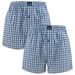 Götzburg 2-pack Wijde Boxershorts Print Blauw