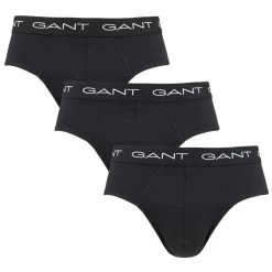 GANT 3-pack Herenslips Basic Zwart