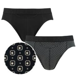 HOM HO1 2-pack Herenslips Gauthier Zwart