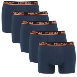HEAD 5-pack Boxers Basic Blauw & Oranje