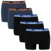 HEAD 5-pack Boxers Basic Zwart & Blauw