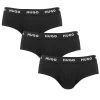 Hugo Boss HUGO 3-pack Herenslips Basic Logo Zwart