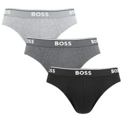 Hugo Boss BOSS Power 3-pack Herenslips Grijs & Zwart