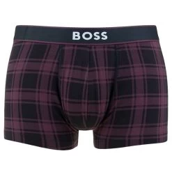 Hugo Boss BOSS Boxer 24 Block Print Paars