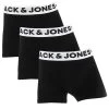 Jack & Jones Jongens 3-pack Boxers Sense Zwart