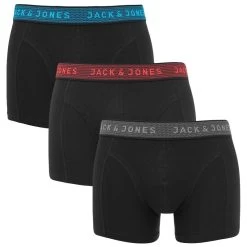 Jack & Jones 3-pack Boxers Waistband Dot Asphalt