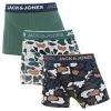 Jack & Jones Jongens 3-pack Boxers Camo Groen