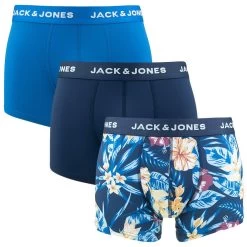 Jack & Jones 3-pack Microfiber Boxers Fiesta Blauw