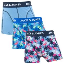 Jack & Jones Jongens 3-pack Boxers Pueblo Blauw