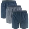 JBS 3-pack Wijde Boxershorts Blauw & Grijs
