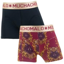 Muchachomalo Jongens 2-pack Cotton Modal Boxers Wolf Multi